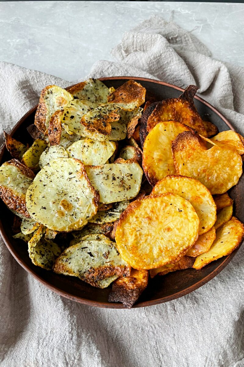 Oven Baked Potato Chips Lemon Cook